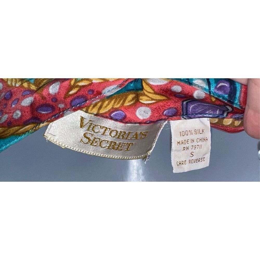 100% Silk Victoria’s Secret Seashells Ocean Pajama Set - Picture 8 of 10